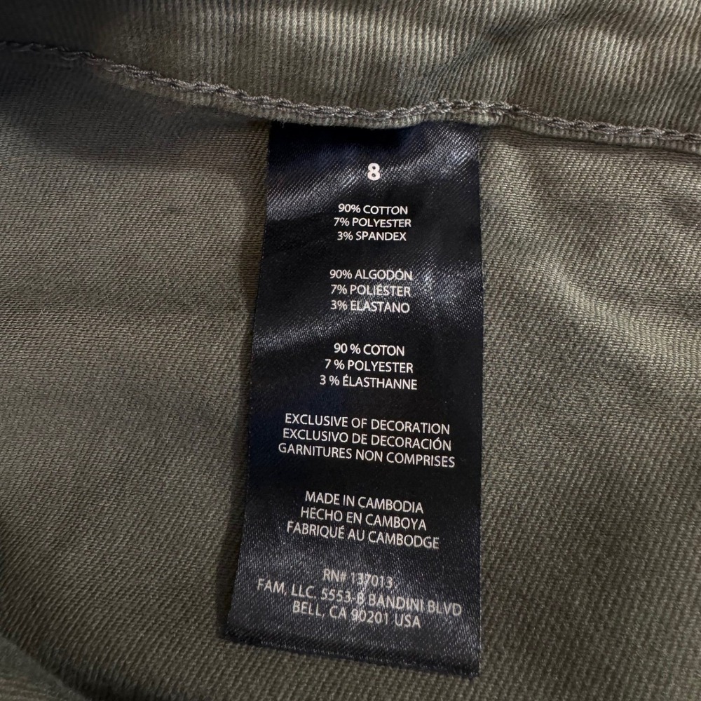 Banana Republic Utility Pants Olive Green Patch Pocket Gorpcore Stretch 8 - Picture 5 of 7